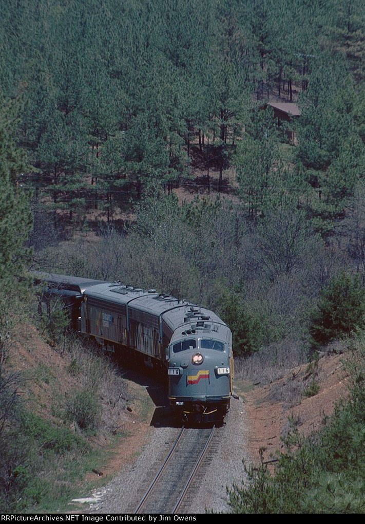 The Etowah Copperhill Rail Excursion, 1986, southbound.