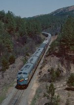 The Etowah Copperhill Rail Excursion, 1986, southbound.