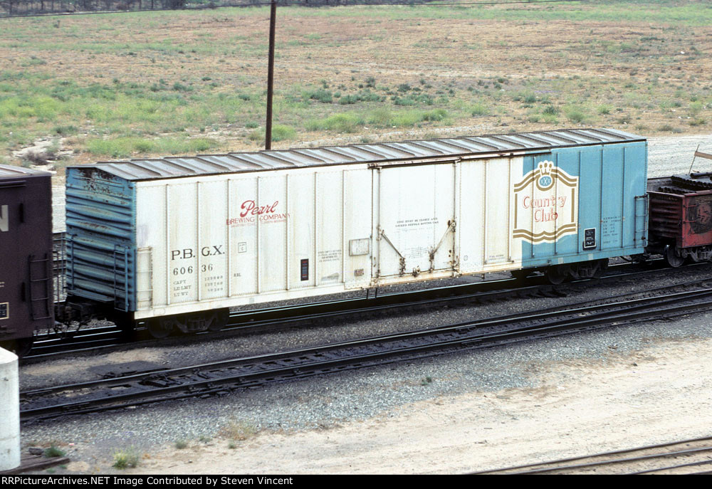 PBGX RBL#60636, a 'beer car'.