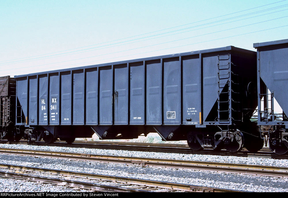 Ex DOWX hopper HLMX #84341 in sugar beet service.