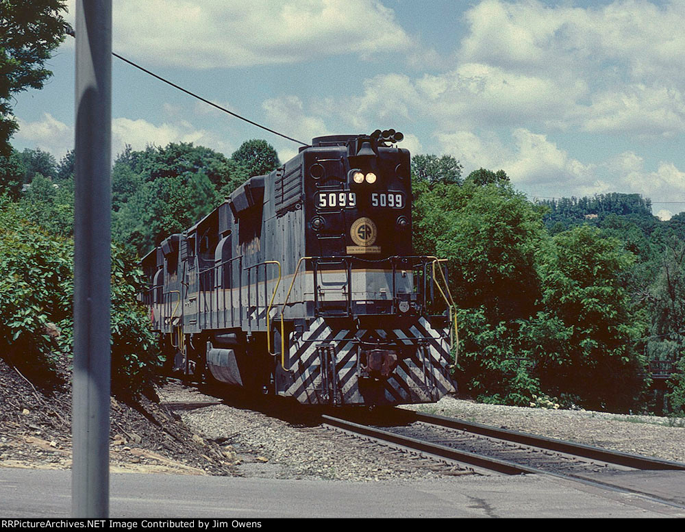 An eastbound coal train on the old Interstate.