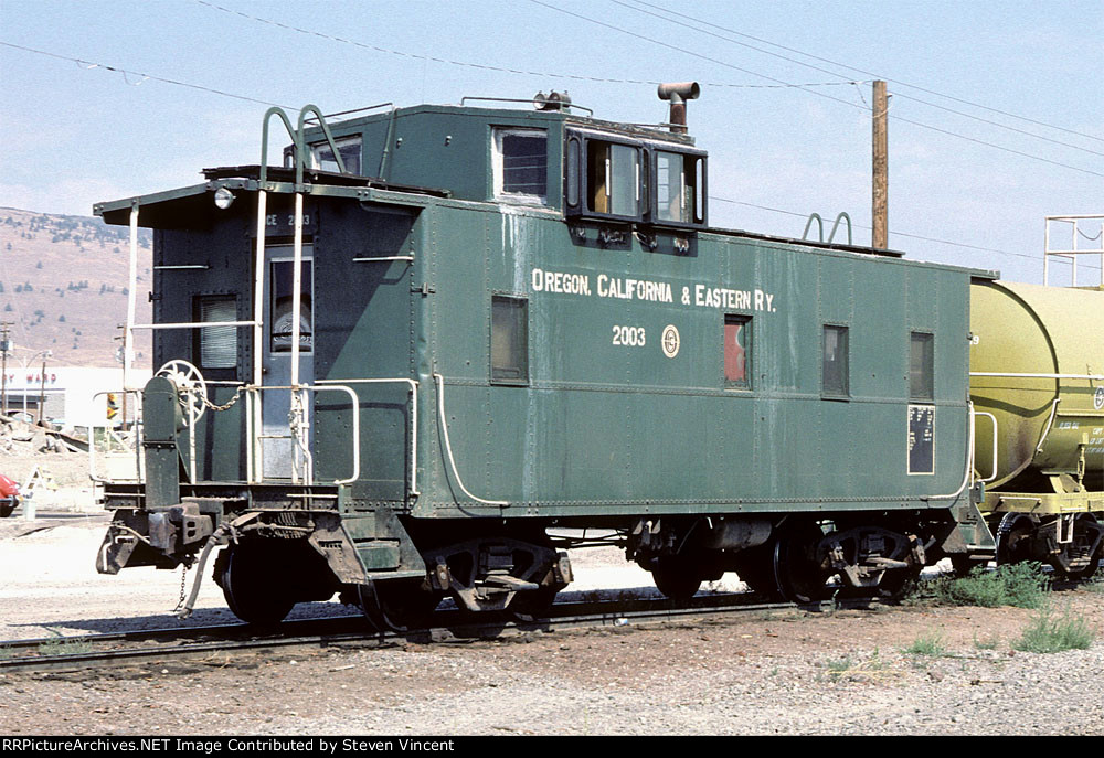 Oregon California & Eastesn ex SP caboose OCE #2003.