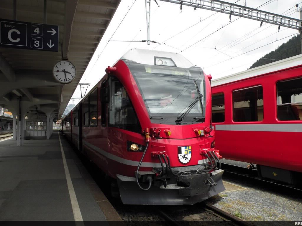One of the new RhB "Allegra" ABe 8/12 EMU's at Davos-Platz Station.