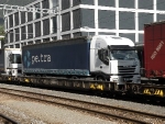 Truck on a RoLa train.