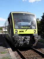 Class 650 one car DMU of private operator Aglis. 