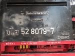 Information on below the cab of Class 52 Number 8079-7. 