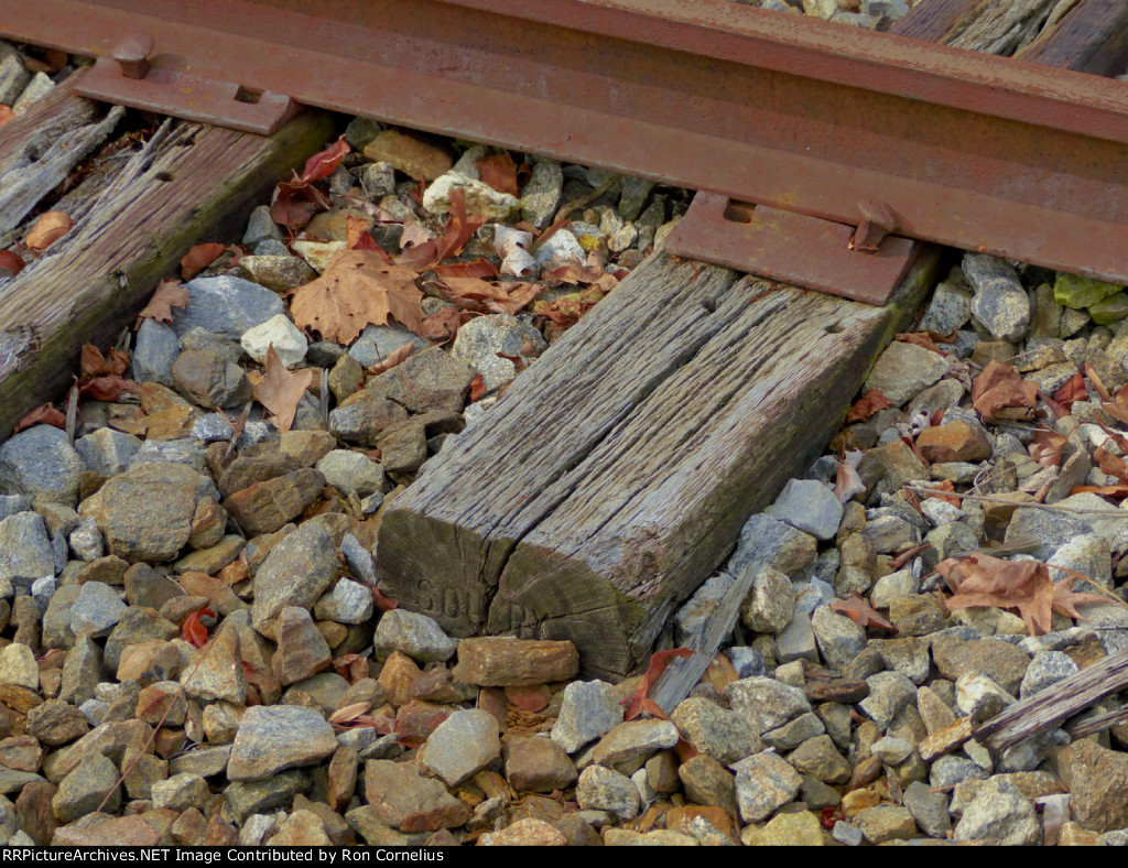 Southern RR marking on tie