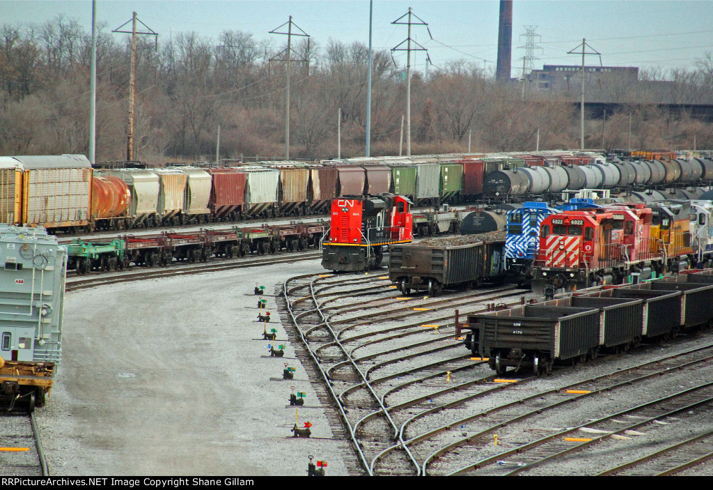 CN 8845 sitting in the TRRA Yard.