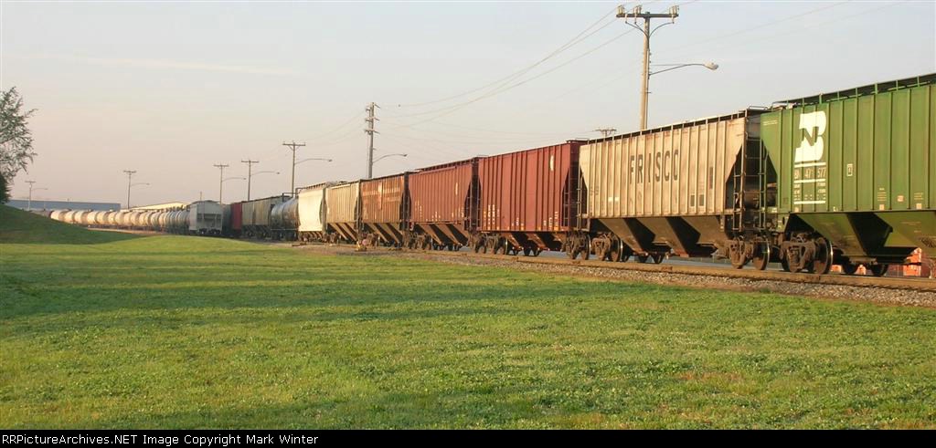 Riverport siding, early morning,
