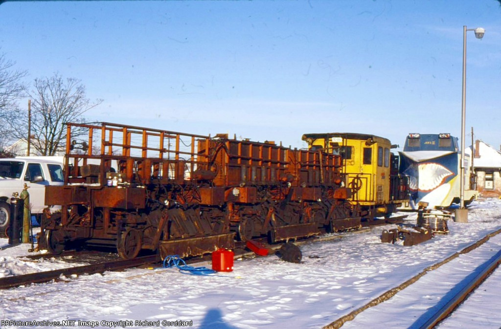 Business end of the rail grinder