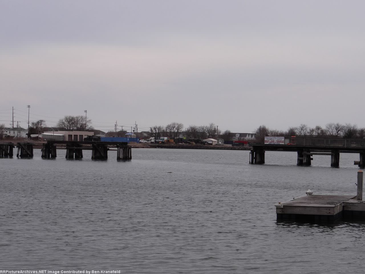 Another view of the Sunset Lake Bridge in Wildwood