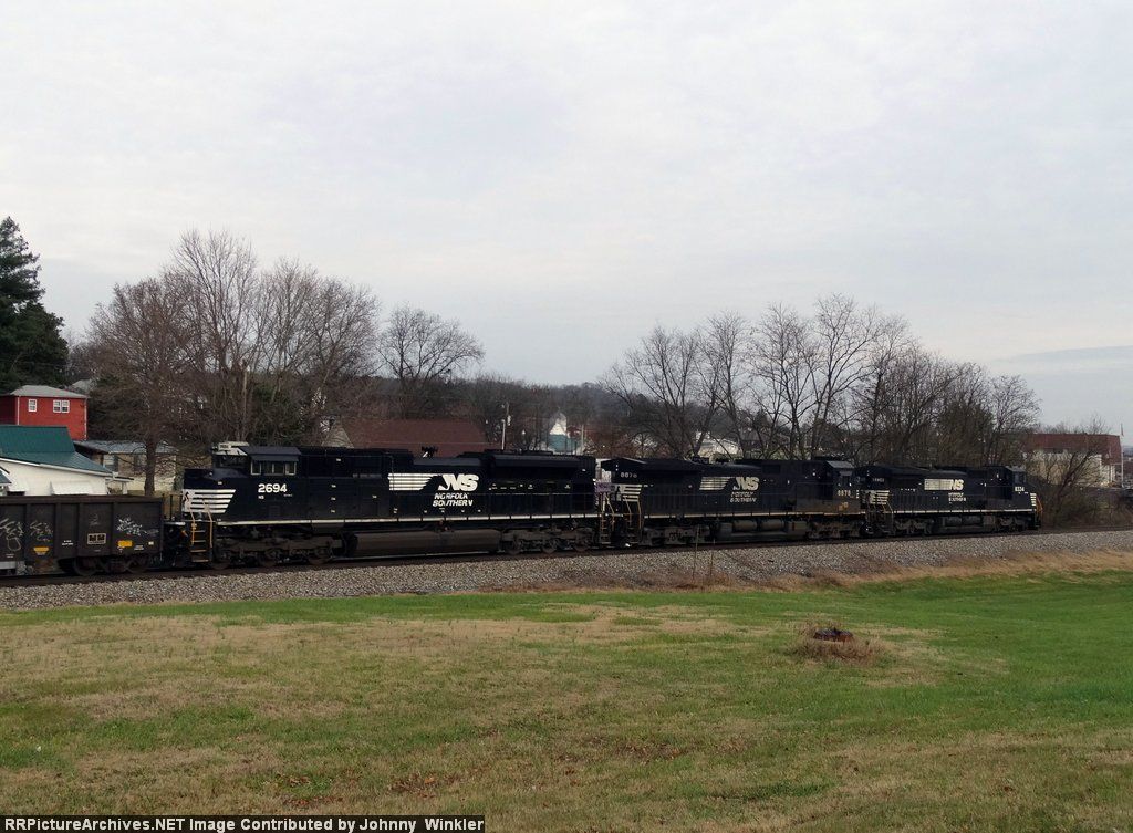 NS 2694 trails on NS 134