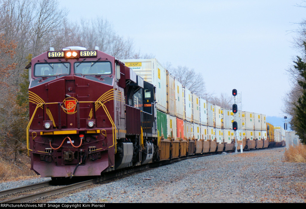NS 8102 PRR Heritage CSX Train B100-19 NB (NS Train I5T) Push-Pull Reroute