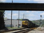 a Csx empty coal train headed to huntington