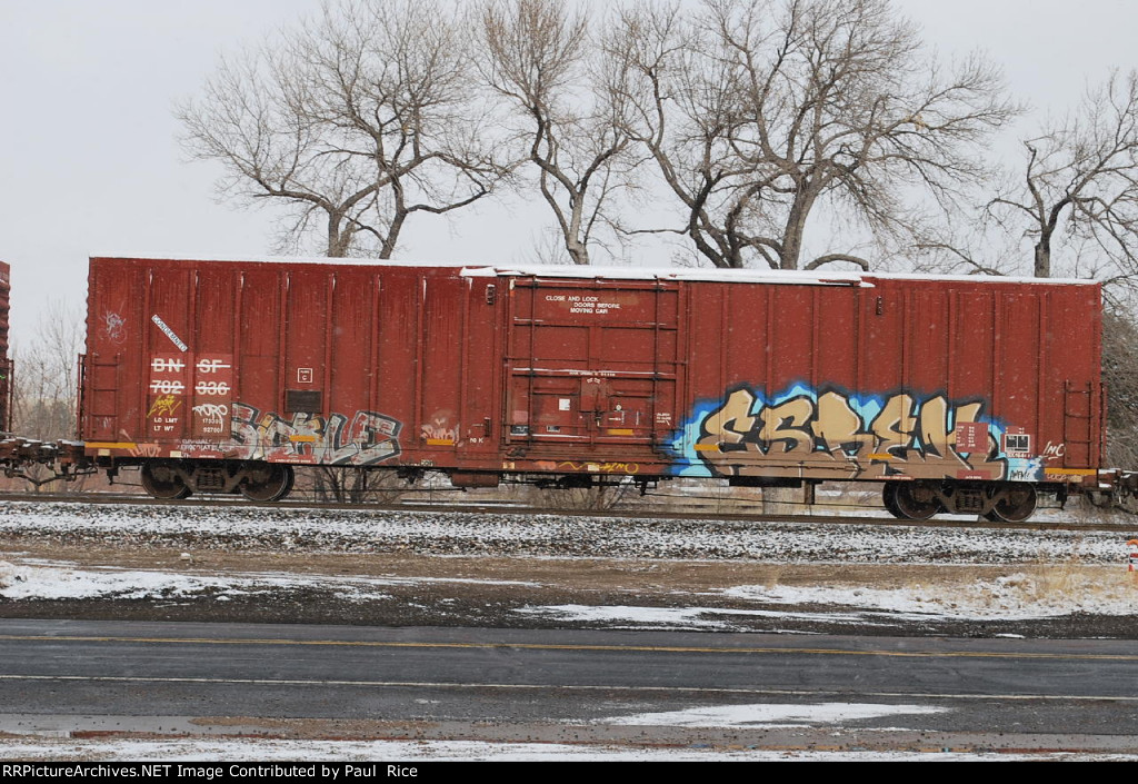 BNSF 782336 This Is A Condemned Box Car