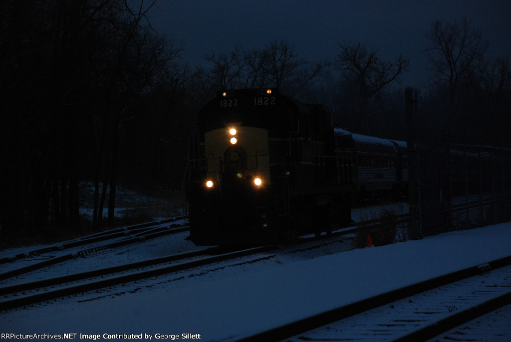 Trent runs 1822 to tie onto the scenics north end.