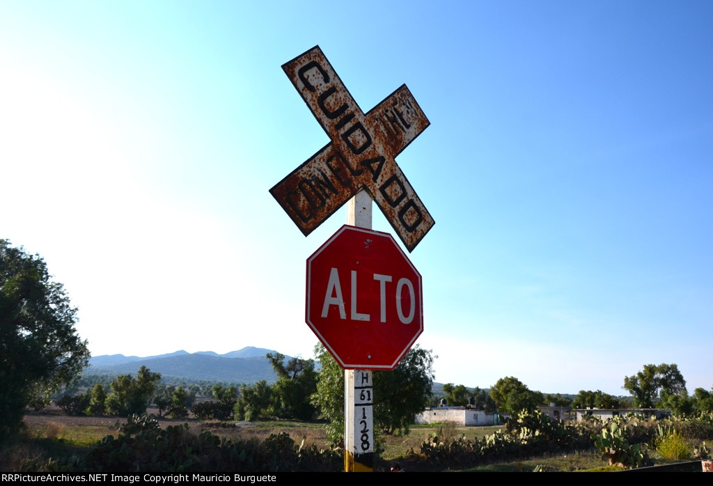 Stop and Railroad crossing signs