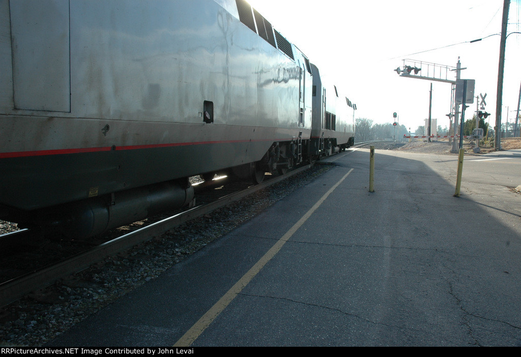 Amtrak Silver Star Train # 92 at Raleigh Station-looking east