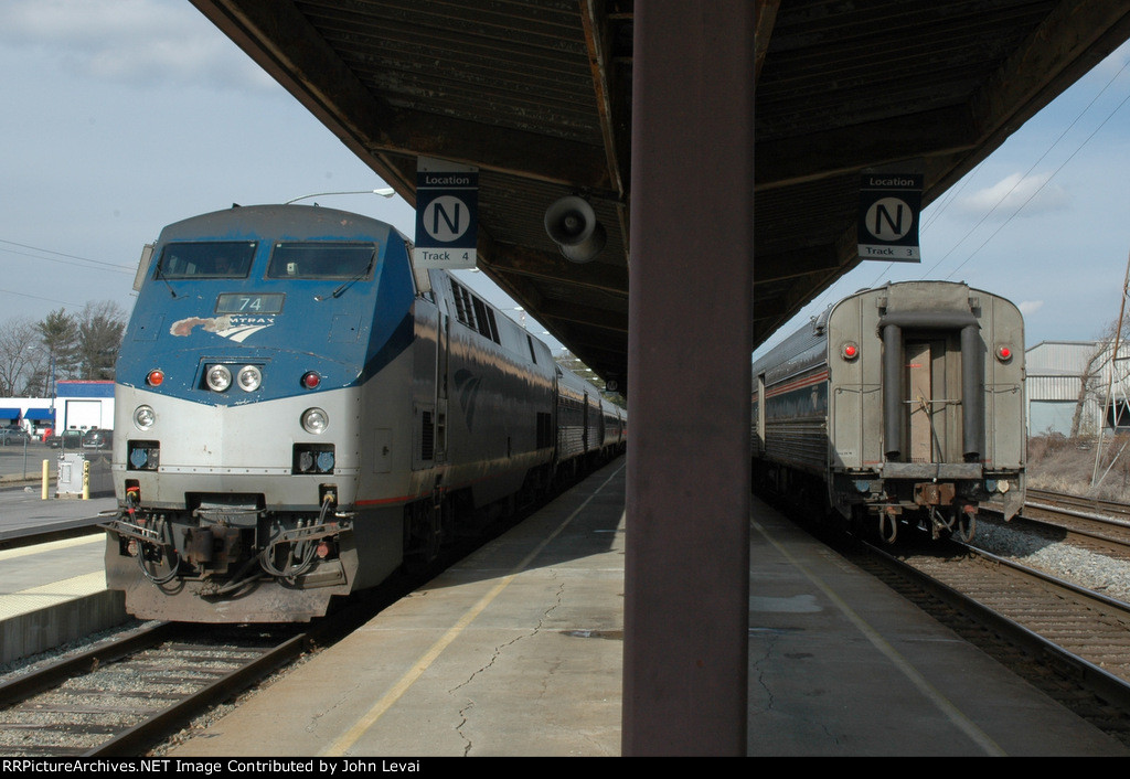 Amtrak Train # 89 and Train # 92 at Richmonds Staples Mill Rd Station