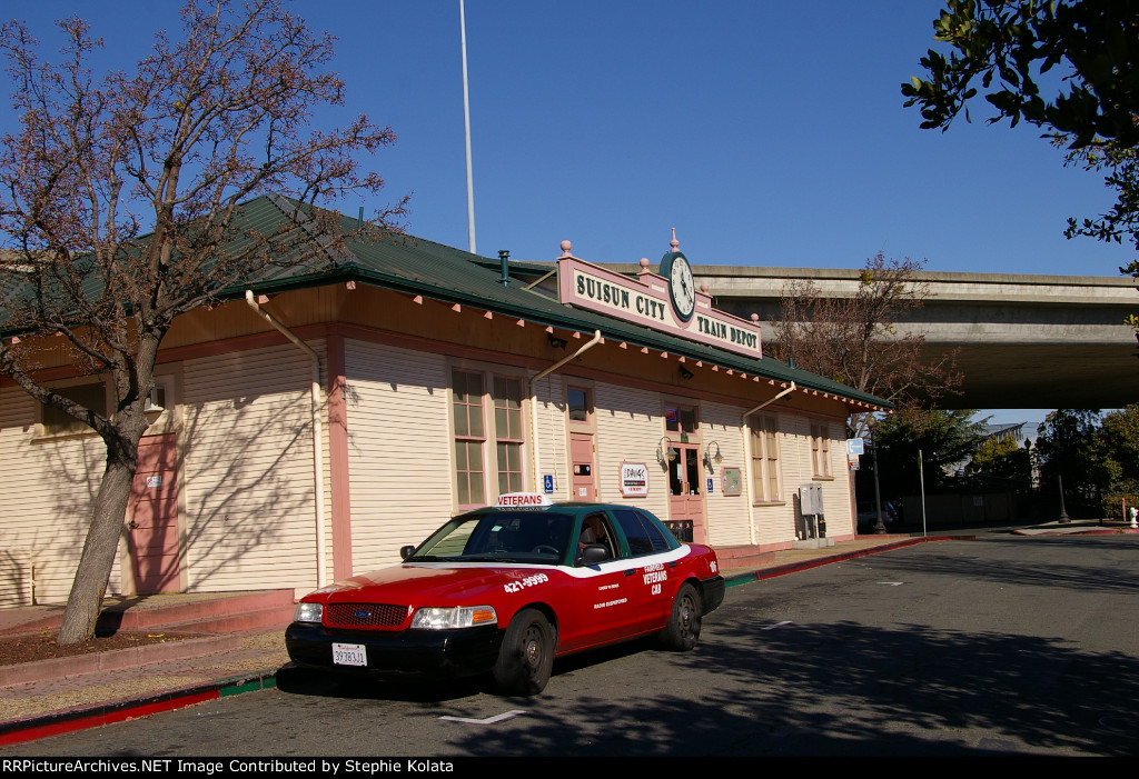 SUISUN CITY TRAIN DEPOT  SERVICE BY THE AMTRAK CALIFORNIA TRN S