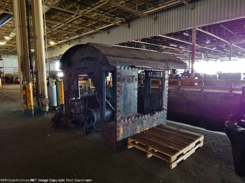 The cab, reverser and stack.