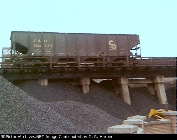 C&O hopper car supplying coal for Western State heating plant