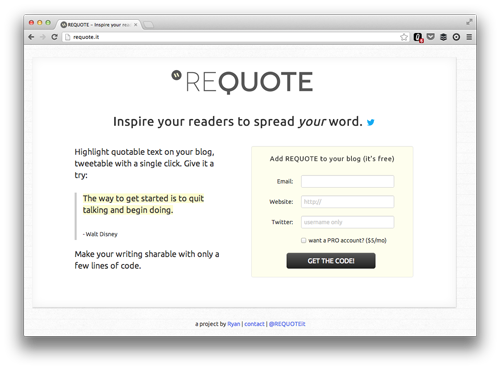 Requote-homepage-screenshot