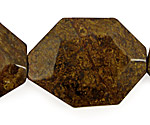 Bronzite Faceted Flat Slab 35-45x25-35mm