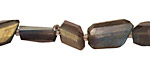 Labradorite Faceted Flat Nugget 12-18x6-12mm