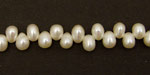 Pearly White Dancing Drops 6.5-8mm