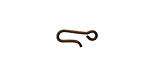 Vintaj Natural Brass Hook 14mm