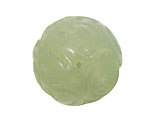 New Jade Hollow Carved Round with Vines & Swirls 30mm