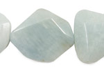 Aquamarine Faceted Slabs Graduated 23-35x20-30mm
