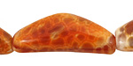 Fire Agate Triangle 38-42x18mm