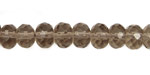 Smoky Quartz Faceted Rondelle 10mm