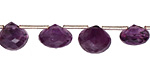 Amethyst Faceted Onion 8-11x5-8mm