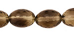 Smoky Quartz (yellow) Faceted Rice 20x15mm