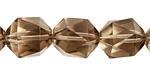 Smoky Quartz Faceted Barrel 15-16x13-14mm