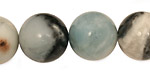 Amazonite Blk. Tourmaline Round 16mm