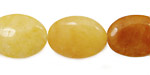 Yellow Jade (nat.) Flat Oval 20x15mm