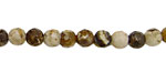Brioche Agate Faceted Round 6mm