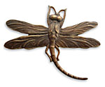 Vintaj Natural Brass Art Deco Dragonfly Pendant 47x35mm