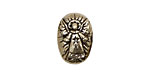 Green Girl Pewter Angel Pebble (2) 13x20mm