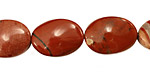Red Jasper Twisted Oval 18x13mm