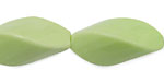 Lemon Chrysoprase Faceted Twisted Rice 30x15mm