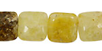Pineapple Yellow Opal Puff Square 15mm