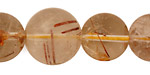 Rutilated Quartz Round Graduated 8-20mm