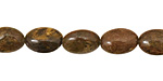 Bronzite Flat Oval 12x8mm