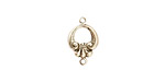 Stampt Antique Pewter (plated) Fleur de Lis Link 10x15mm