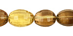 Smoky Quartz (yellow) Faceted Rice 13-18x8-12mm